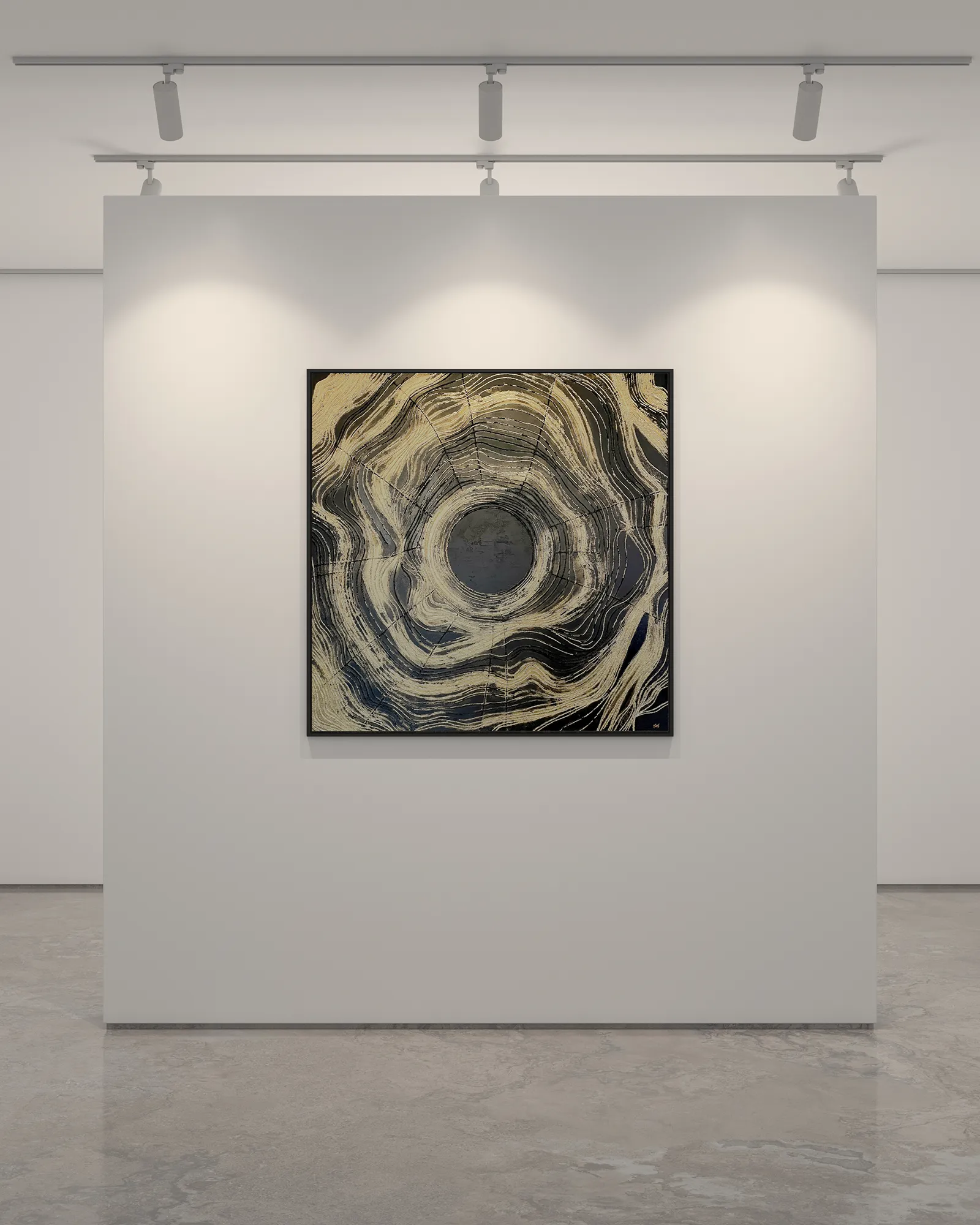 Golden Pulse — on wall